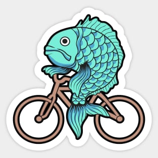 A woman Without a Man Is Like a Fish Without a Bicycle Sticker